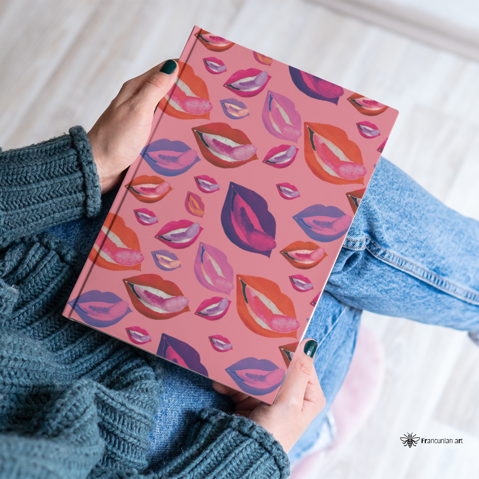 Carnet Motif "Kiss"