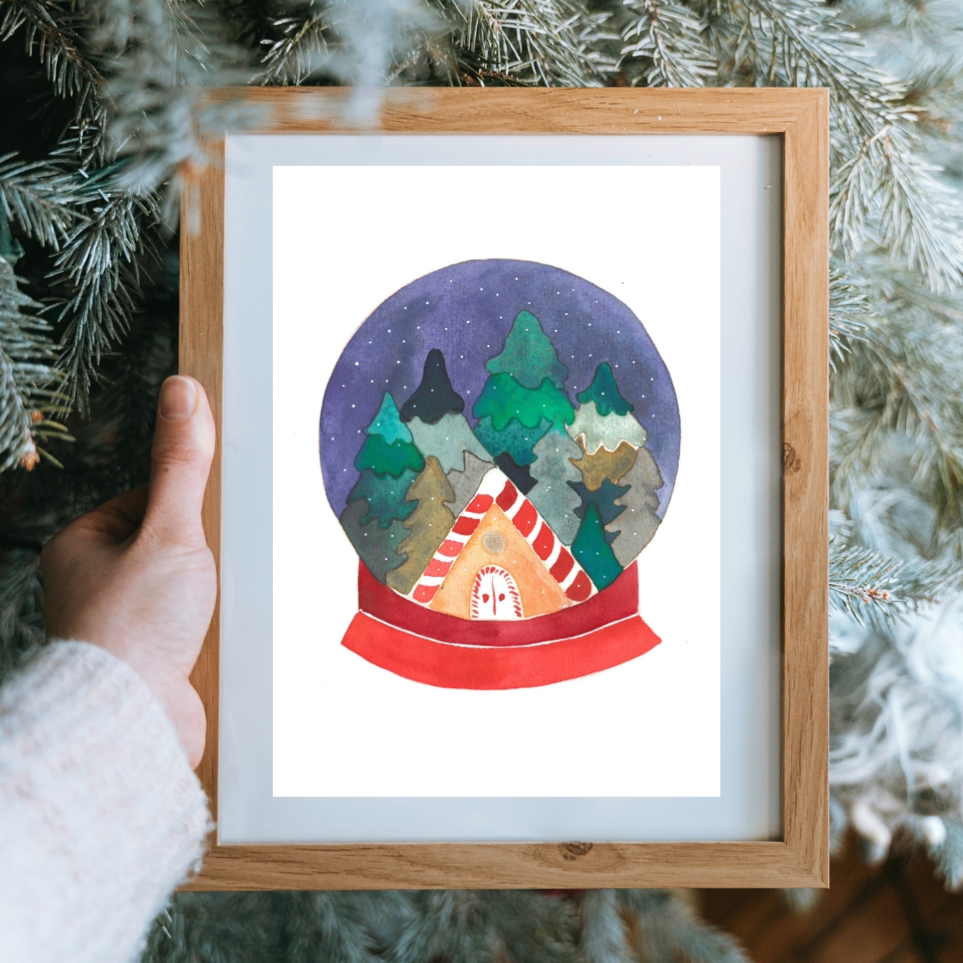 La boule à neige maison enchantée