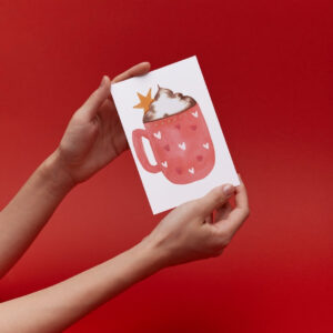 Mug Rose et Petits Cœurs