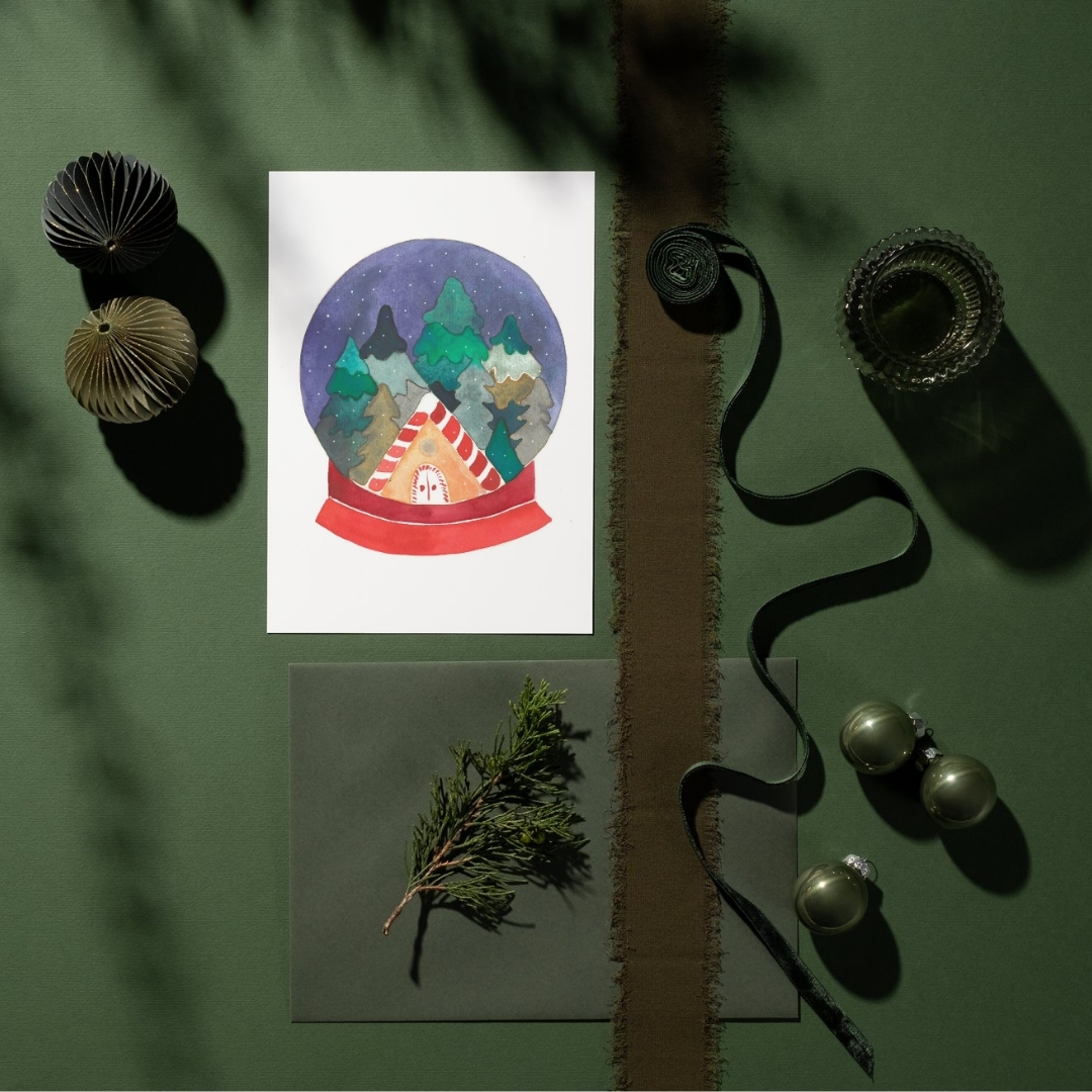 La boule à neige maison enchantée