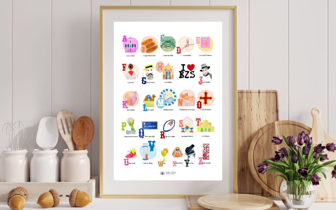 Illustration Abécédaire Béziers
