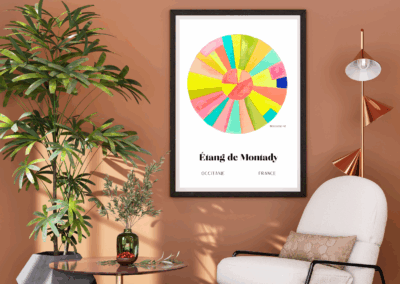 Aquarelle artisanale Occitanie